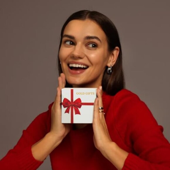 Dainty Thin Gold Bangle Cuff Bracelet Set Stackable Minimalist Jewelry - Picture 8 of 8